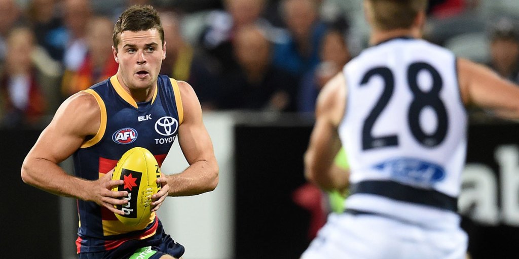 Brad Crouch had a strong game for the Crows. 