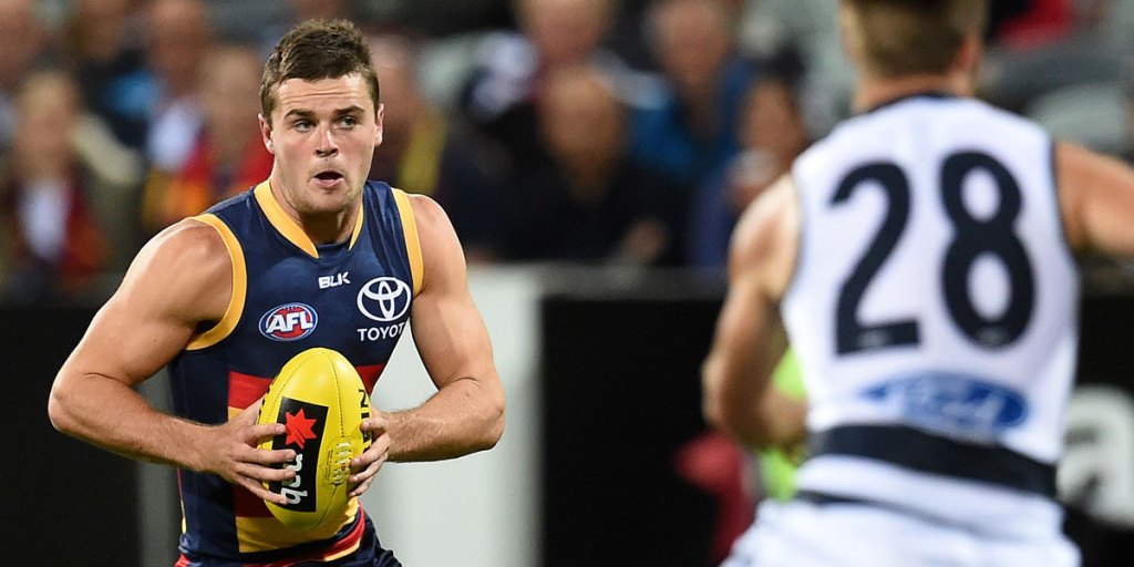 Brad Crouch will miss the first two months of the AFL season.