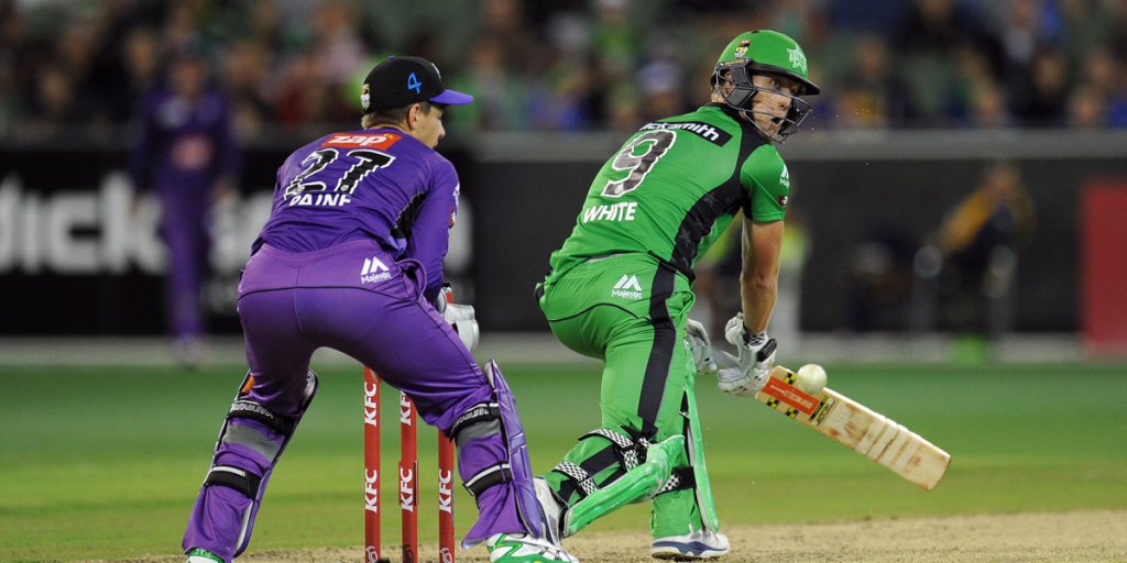 Cameron White in action for the Melbourne Stars.