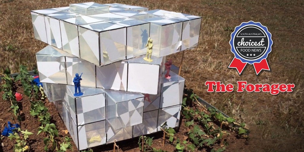 The design of the Rubik's Cube-inspired d'Arenberg wine centre - with toy soldiers.