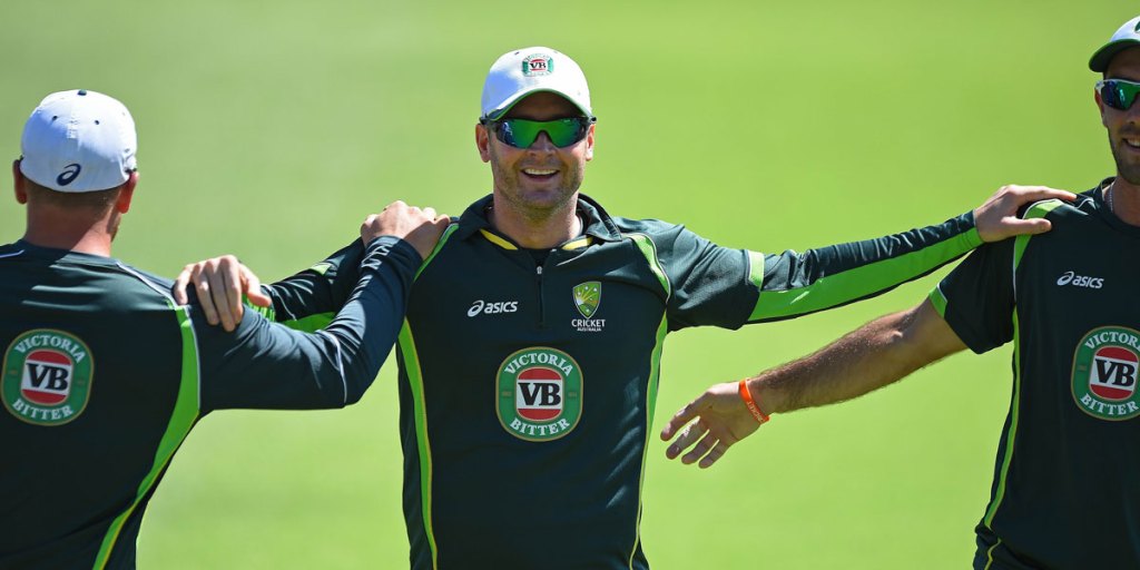 Michael Clarke preparing in Perth for today's match against Afghanistan.