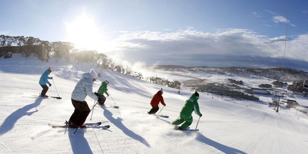 Skiers at Perisher