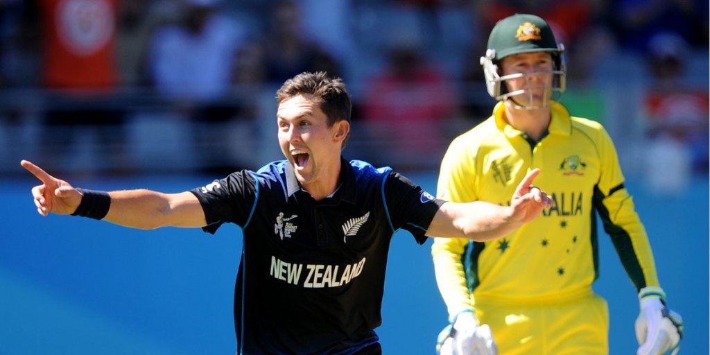 New Zealand paceman Trent Boult caused Australia problems with the swinging ball.