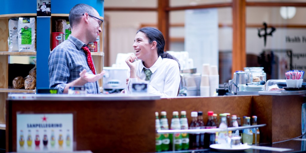 Caffe L'Incontro owners Federico and Rachele Strada. Photo: Nat Rogers/InDaily