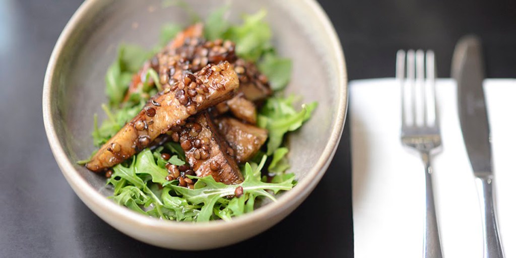 Balsamic and honey-glazed pork cheeks. Photo: Nat Rogers/InDaily