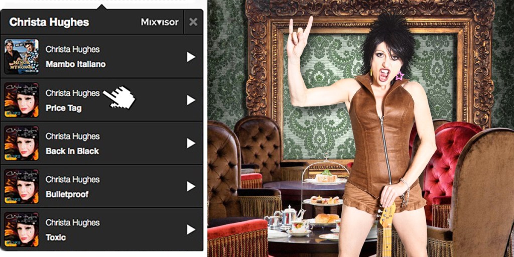 Now, you can hear the artists you're reading about, with the click of a mouse.