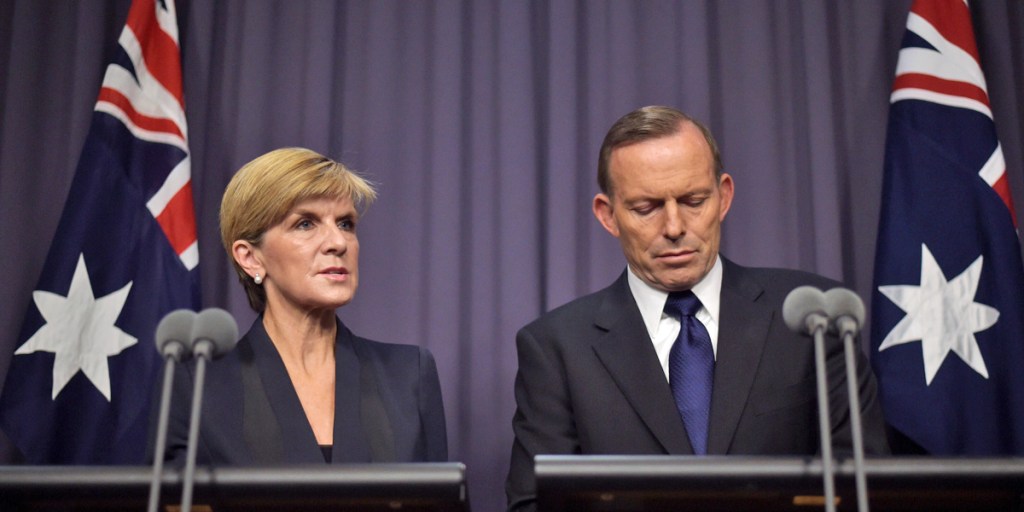Foreign Minister Julie Bishop and Prime Minister Tony Abbott react to the executions this morning.