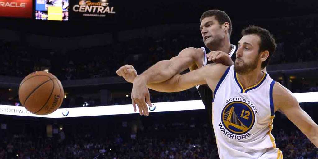 Golden State's Australian centre Andrew Bogut