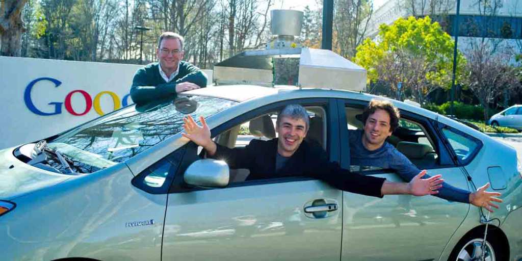 A Toyota Prius kitted out with Google's driverless technology.