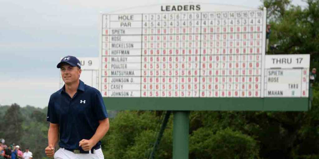 Jordan Spieth after winning the Masters.