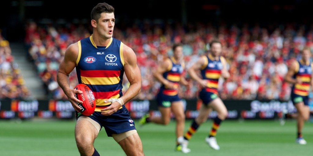 Was it a dream, or did new captain Taylor Walker dominate an opposition player named Tippett? Photo: Michael Errey/InDaily