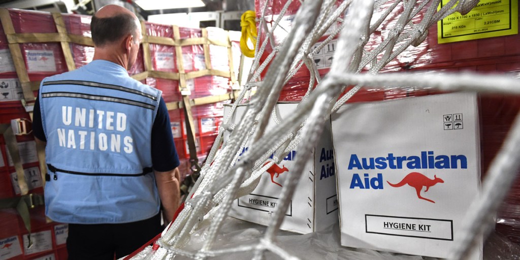 Australian aid bound for earthquake-ravaged Nepal. Photo: AAP 