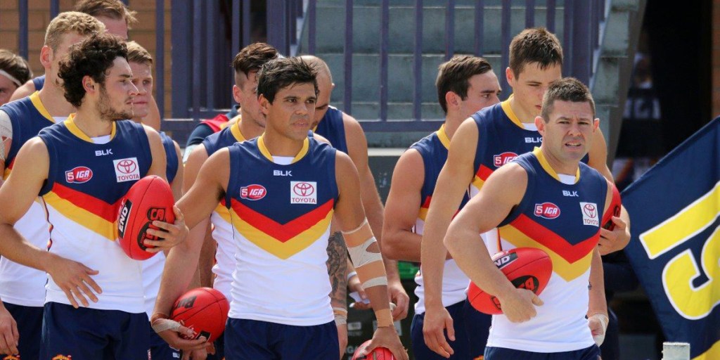 The SANFL Crows in May 2015. Photo: Peter Argent