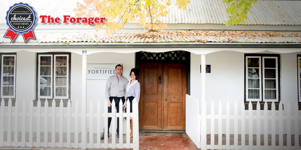 Sid Dinkoudis and Sophie Zervas at the newly rebranded White House [Fortified] Food + Wine at Hahndorf. Photo: Nat Rogers/InDaily
