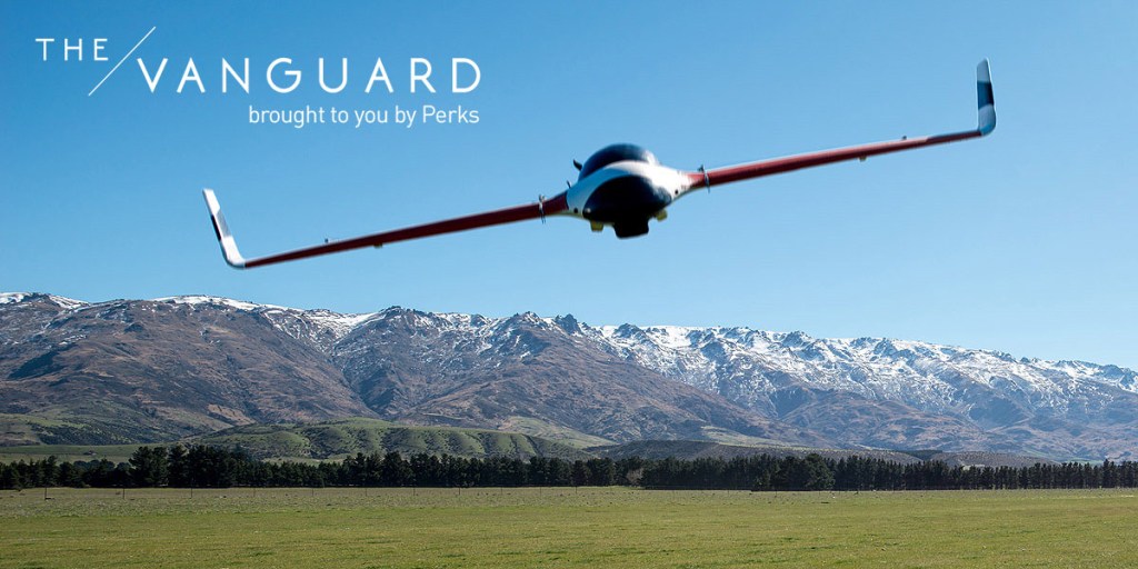 The TopoDrone-100 in flight. Photo: DroneMetrex