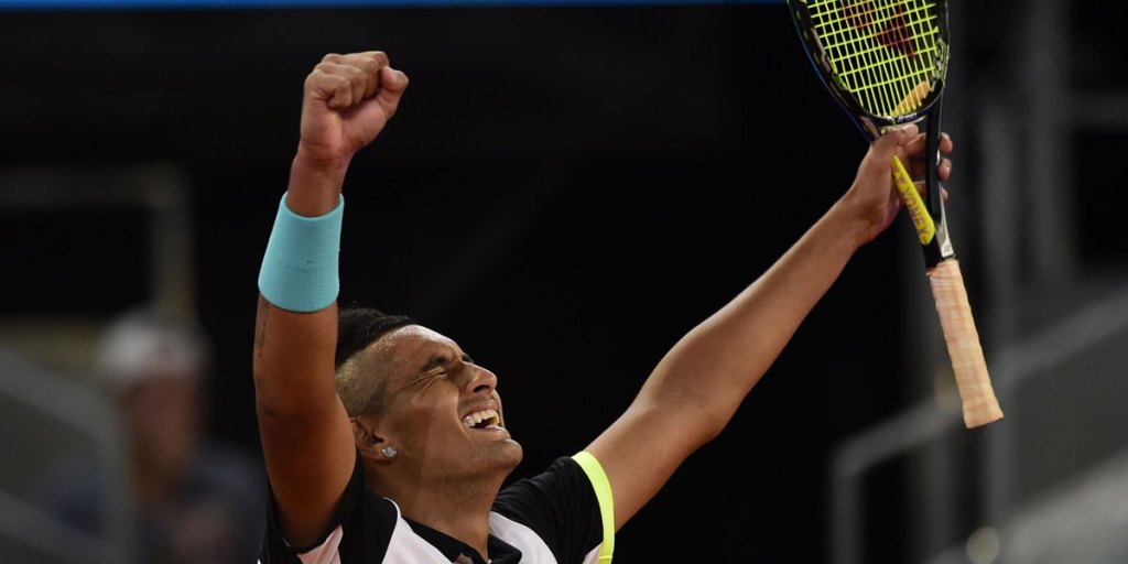 Thumbnail for Kyrgios stuns Federer in Madrid