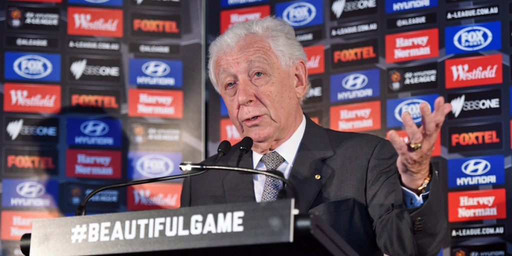 Thumbnail for Soccer giant Lowy leaves the stage