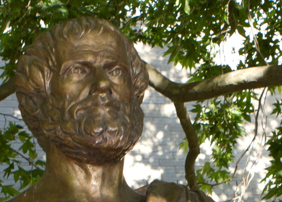 A bust of Aristotle at Flinders University