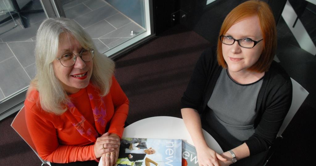Professor Carlene Wilson, from Cancer Council SA and the Flinders Centre for Innovation in Cancer, with Health Sciences PhD student Jennifer Fish who is conducting the study.