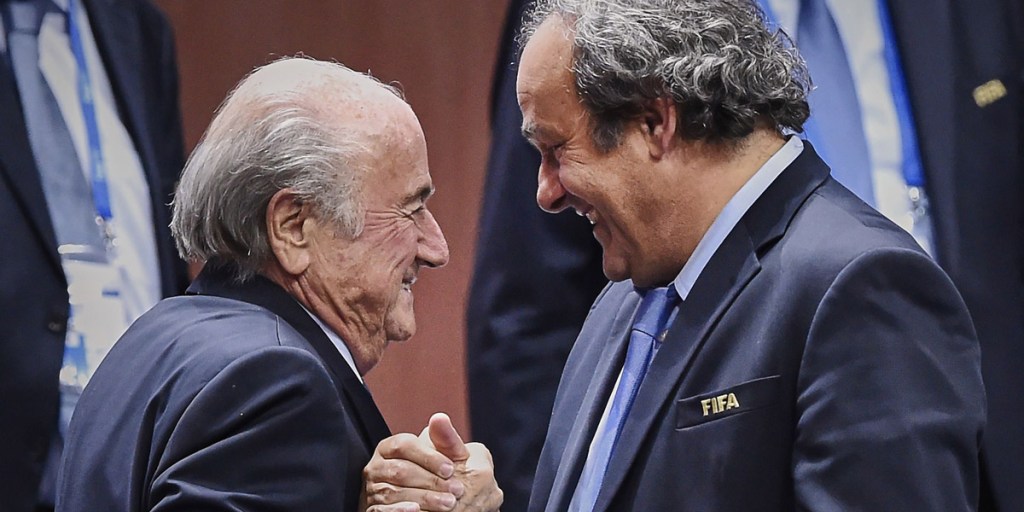 Sepp Blatter and Michel Platini. Photo: AFP