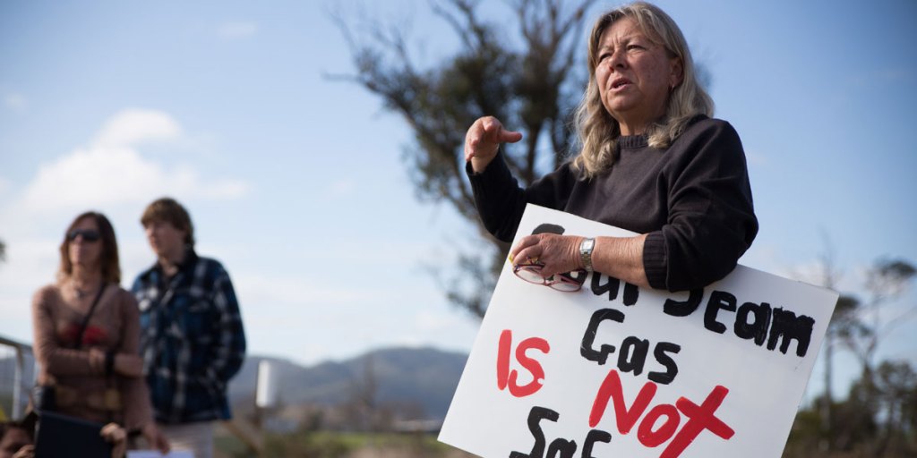 Fracking has been controversial across the world, including in NSW where this protest took place last year.