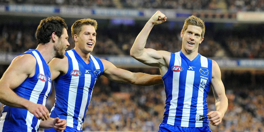 Nick Dal Santo (right) is back for the Kangaroos.