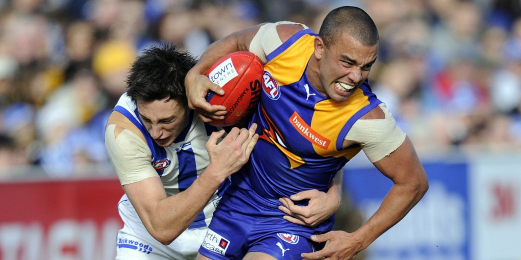 Daniel Kerr in action against the Kangaroos during his playing days.