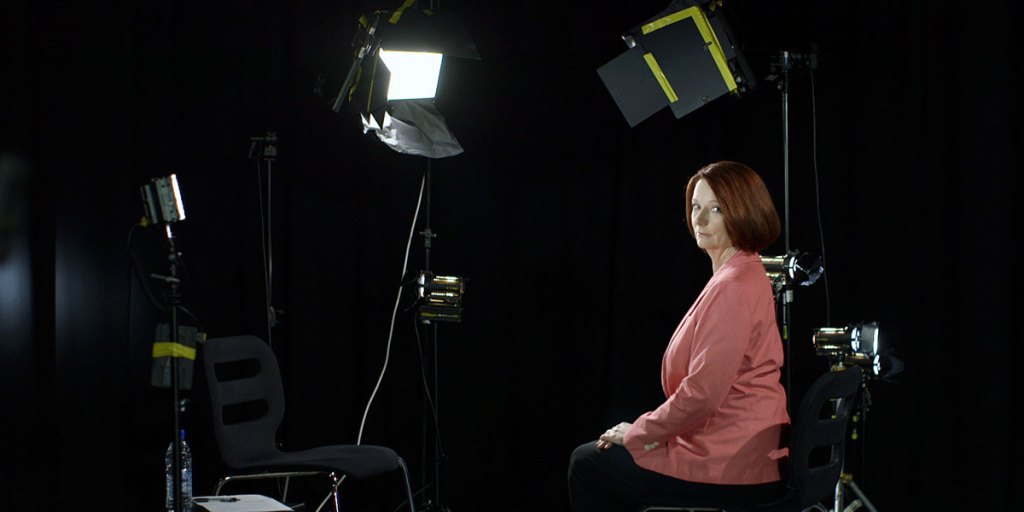 Julia Gillard participating in the ABC's documentary, The Killing Season. Supplied image
