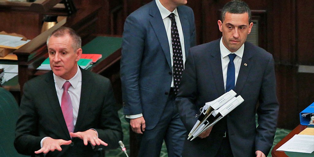Tom Koutsantonis (right) hasn't been delivered a dream run to next week's Budget.