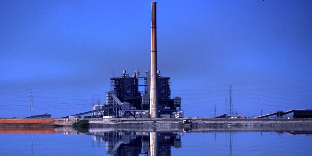 Port Augusta's now defunct northern power station.