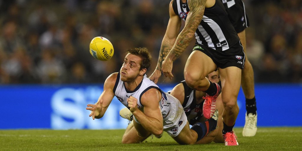 "Loyal and committed": Richard Douglas has signed a new three-year deal with the Crows.