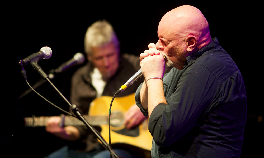 Dave Blight and Mick Kidd will perform at Prancing Pony Brewery on Sunday, February 23. Photo: Peter Tea