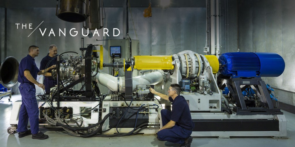 Testing an aircraft engine at TAE
