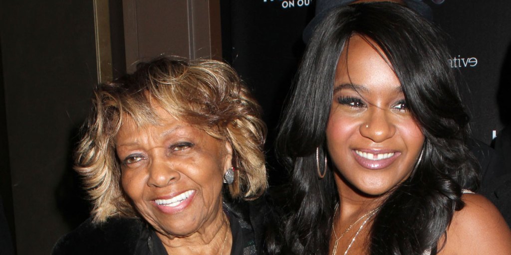Bobbi Kristina Brown (right) with her grandmother Cissy Houston.