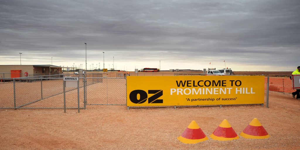 Oz Minerals' operations at Prominent Hill.