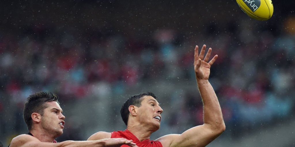The hand of Kurt: the fickle finger of fate has again denied him the chance to play against the Crows.