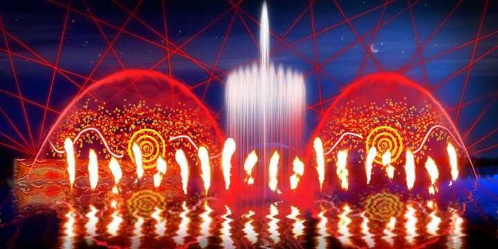 Thumbnail for Flame and light show proposed for Riverbank