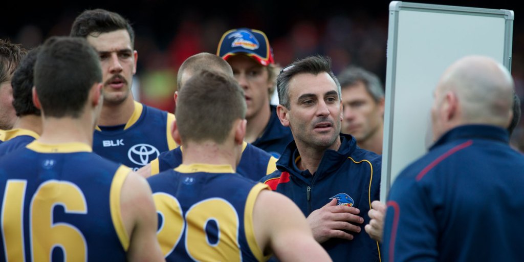 Scott Camporeale addressing his players.