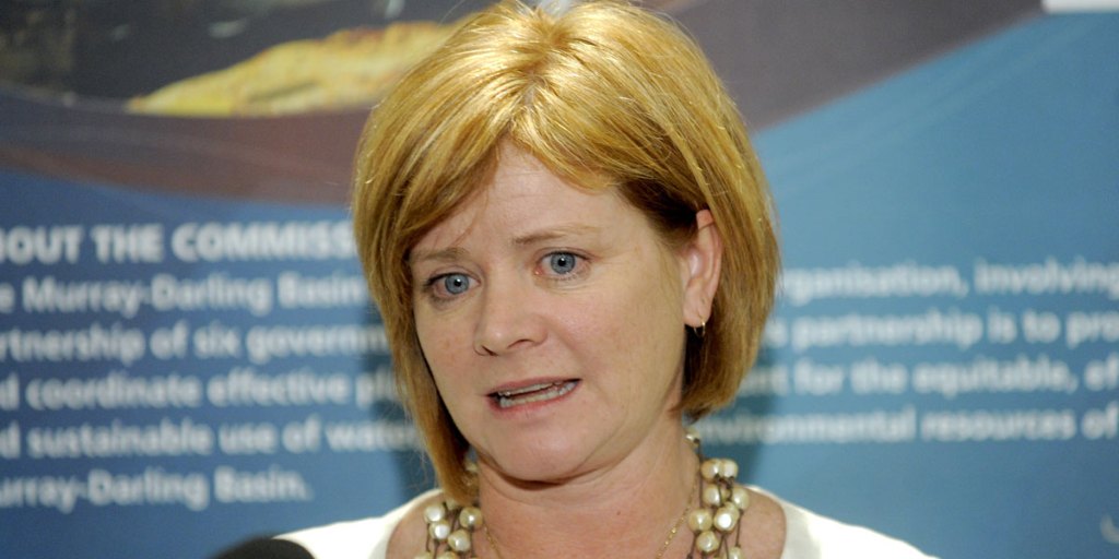 Karlene Maywald during her time as Mike Rann's water minister.