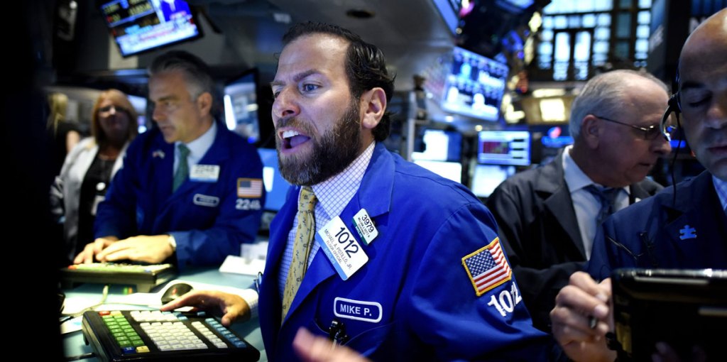 Traders work on the floor of the New York Stock Exchange this week. EPA image