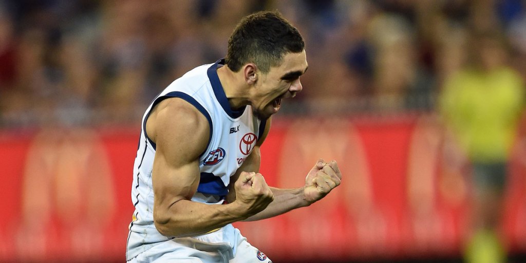 Charlie Cameron and the Crows showed plenty of heart. AAP image