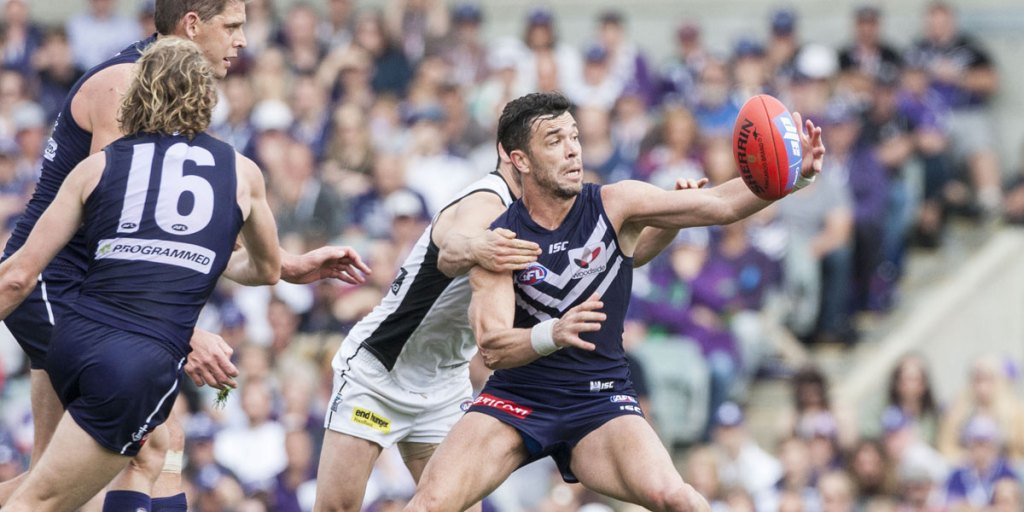 Despite intense speculation, tagger Ryan Crowley won't return for Fremantle's cut-throat final. AAP image