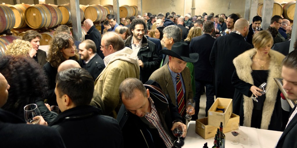 A Ficofi Le Palais des Grands Crus event at Kaesler Wines barrell cellar.