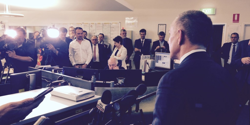 Traffic management stops for no-one, including the Premier and the Prime Minister.