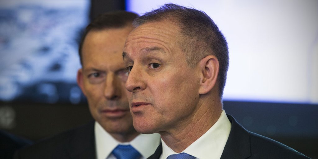 Premier Jay Weatherill with Tony Abbott in Adelaide on Monday. AAP image