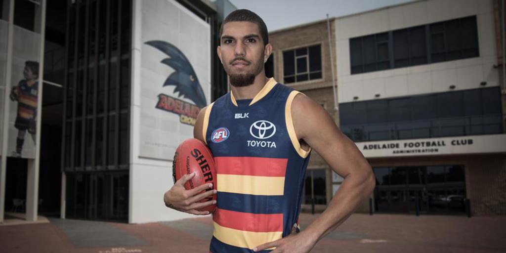 Curtly Hampton in Crows colours. Photo: Adelaide Football Club