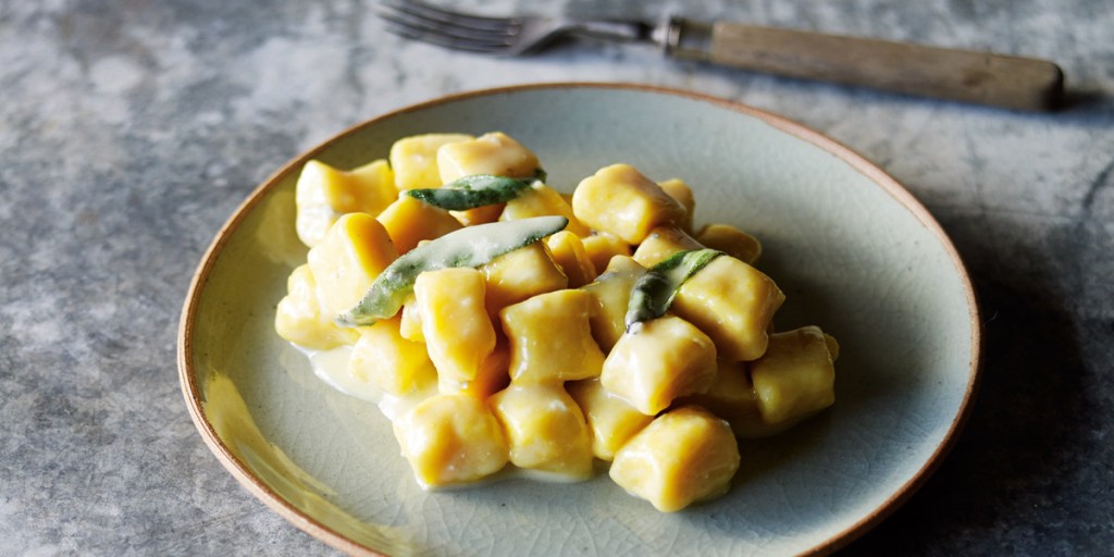 Thumbnail for Pumpkin gnocchi with gorgonzola sauce
