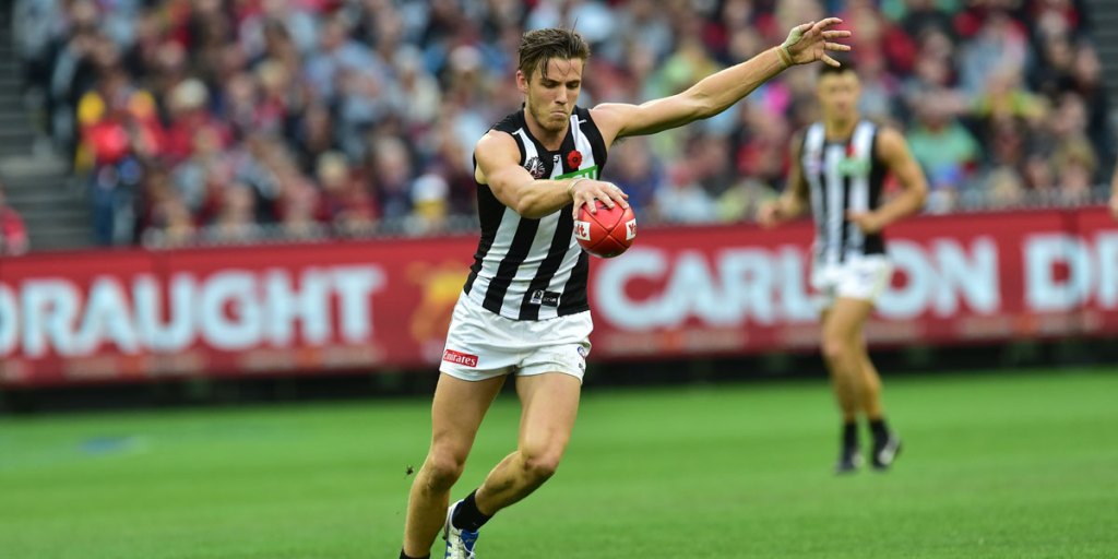 Magpie Paul Seedsman will join Adelaide as part of a complex four-club deal. AAP image