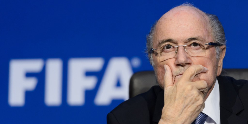 Besieged FIFA president Sepp Blatter.