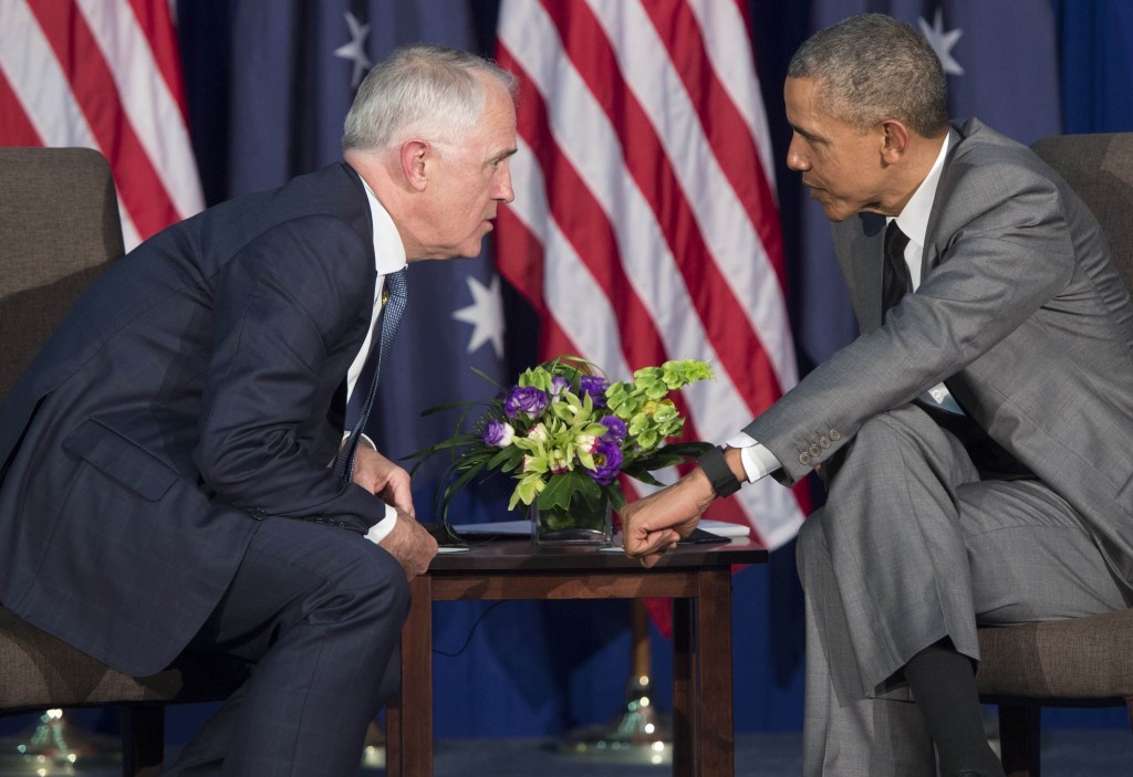 Prime Minister Malcolm Turnbull says his refugee deal was struck with the Obama administration some time ago. Photo: AFP/Saul Loeb